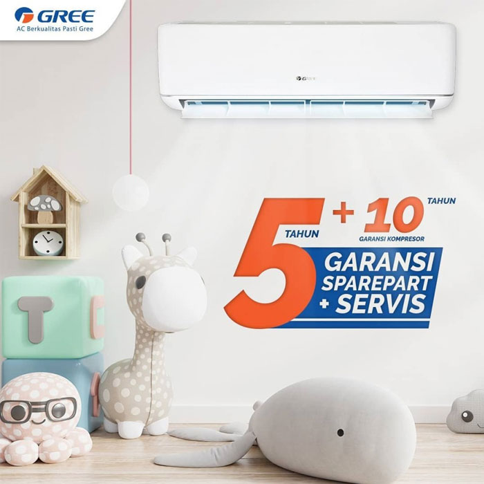 Gree AC Split ( AC Dinding ) Standard MOO5A Series  1.5 PK ( 1 1/2 PK ) R32  735 Watt - GWC-12MOO5A | GWC12MOO5A | 12MOO5 A